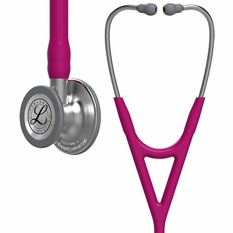 3M-Littmann--Cardiology-IV--Diagnostic-Stethoscope,-Standard-Finish-Chestpiece,-Raspberry-Tube,-Stainless-Stem,-6158-(Raspberry)-1